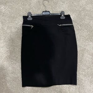 Black pencil skirt